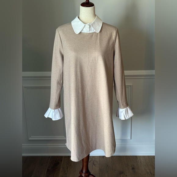 Tuckernuck Sandwhisp Dakotah Dickey Peter Pan Collar Dress size Large - Picture 1 of 13